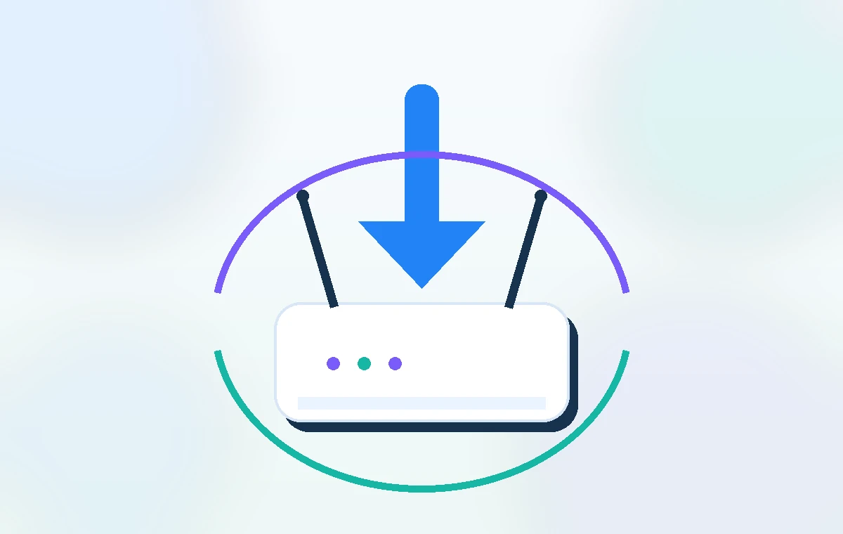 Router firmware download illustration